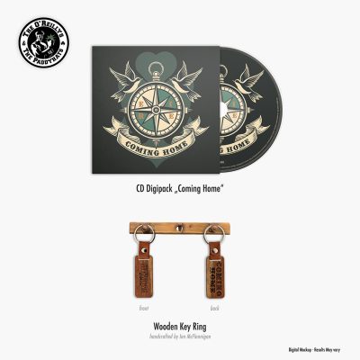 CD Digipack "Coming Home" inkl. 8-Seiten-Booklet und Holz-Schlüsselanhänger
