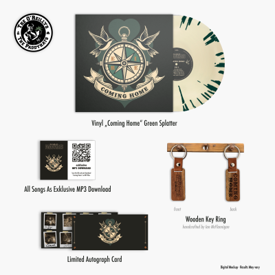 Vinyl Bundle "Coming Home" inkl. Vinyl-Sleeve, Holz-Schlüsselanhänger, limitierter Autogrammkarte und MP3-Download