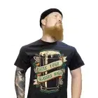 Dwight O'Reilly wears a shirt Raise Your Glasses High