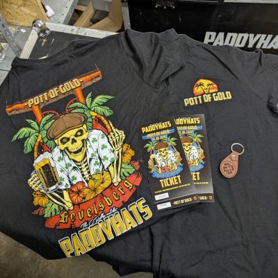 Halloween Bundle "Pott of Gold T-Shirt, Eintrittskarte, Schlüsselanhänger"